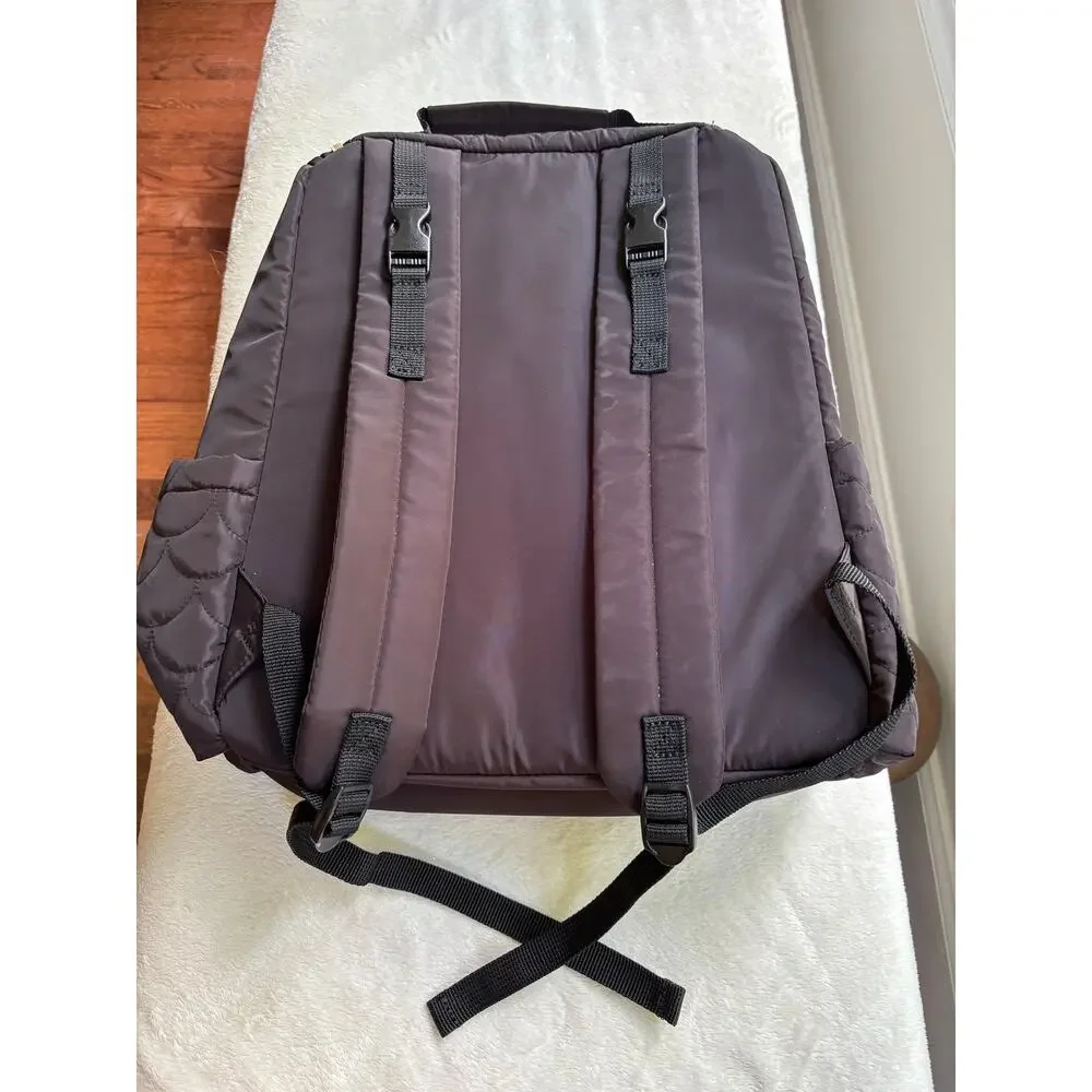 Carter's Ready To Go Diaper Backpack In Black Quilted Design - Picture 9 of 10